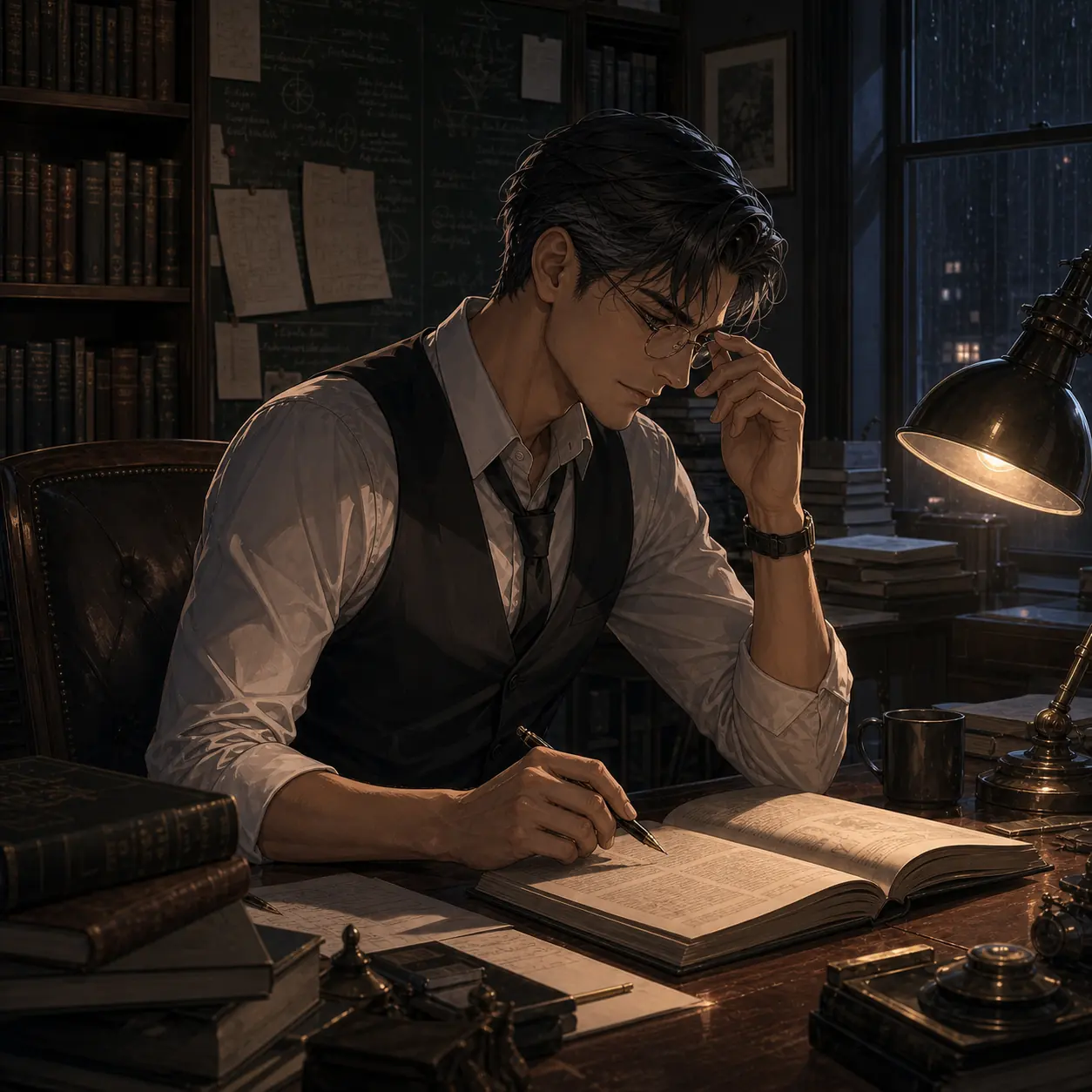 Professor Lang, Office Hours, After Dark