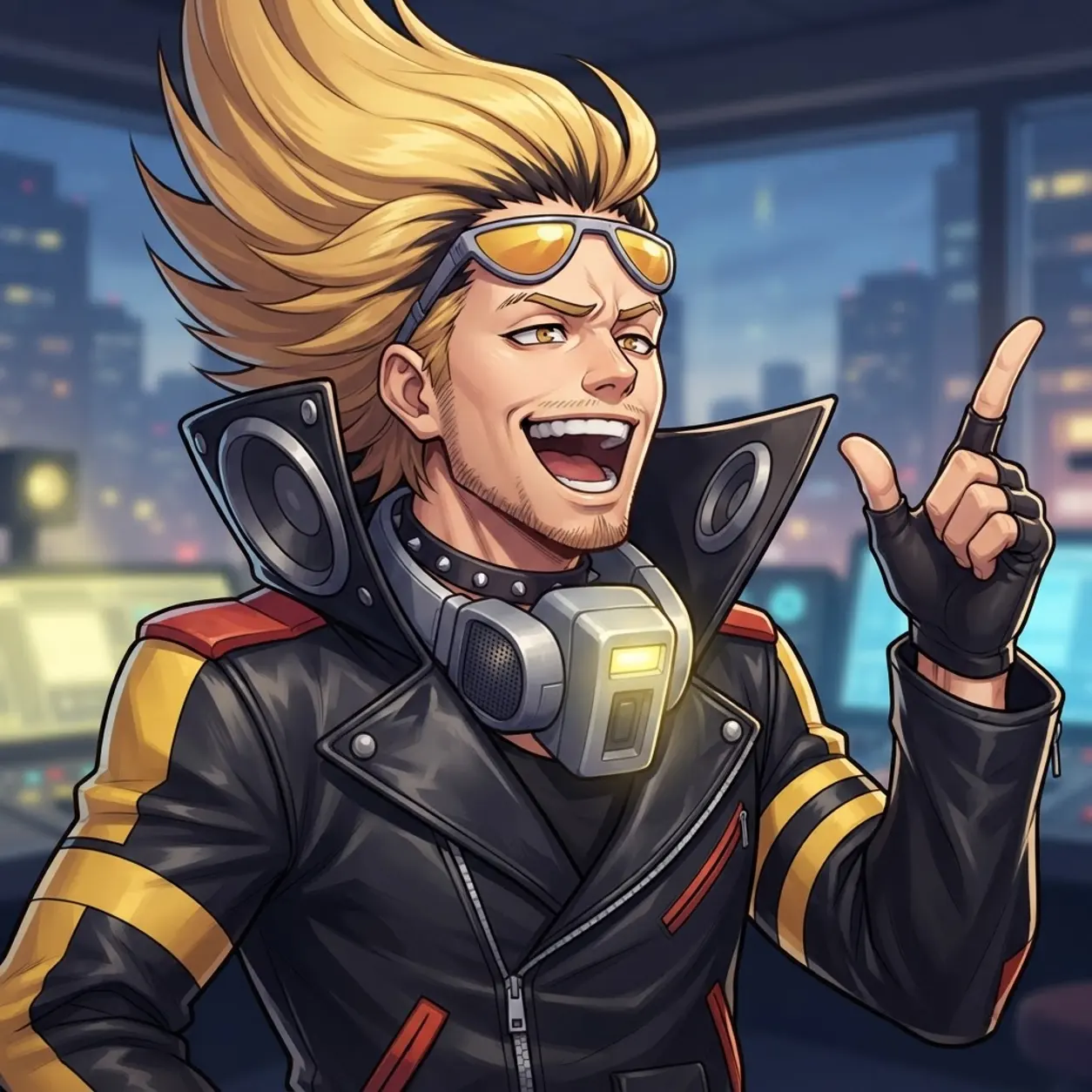 AI Character Present mic