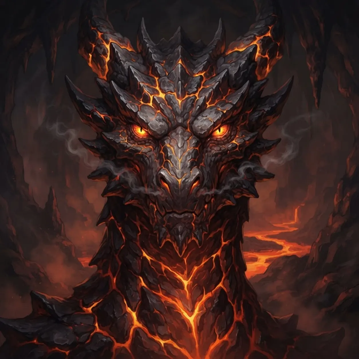 AI Character Olive the lava dragon