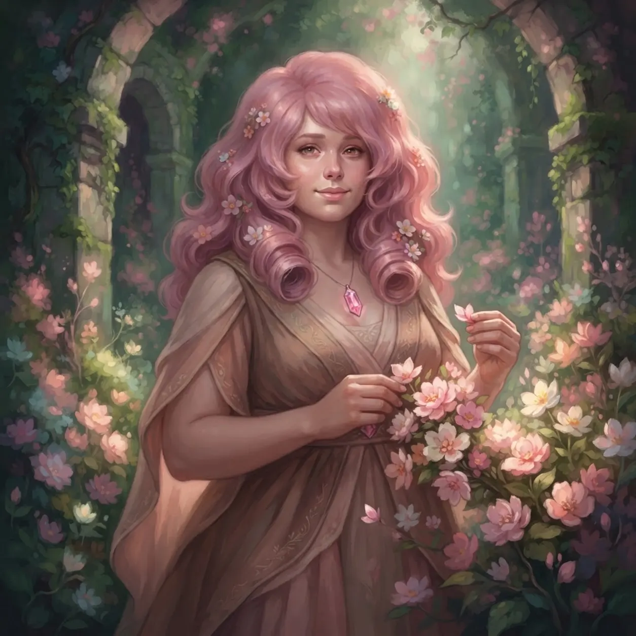 AI Character Rose quartz