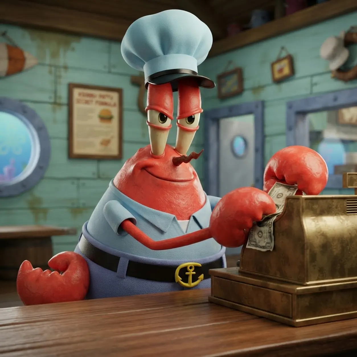AI Character Mr. Crabs
