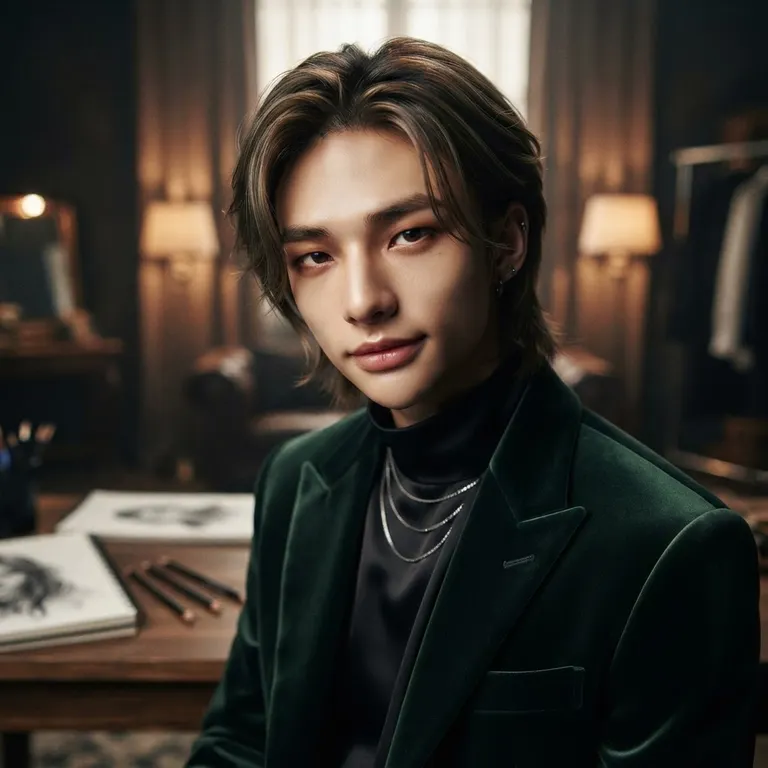 AI Character Hyunjin*+*Stray Kids+*+