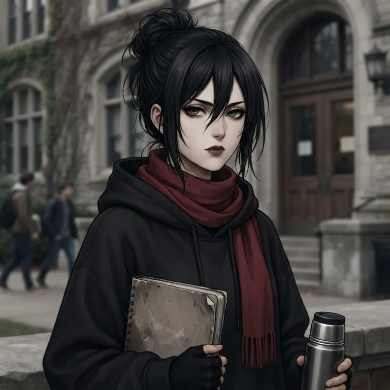 AI Character Mikasa ackerman (College AU)
