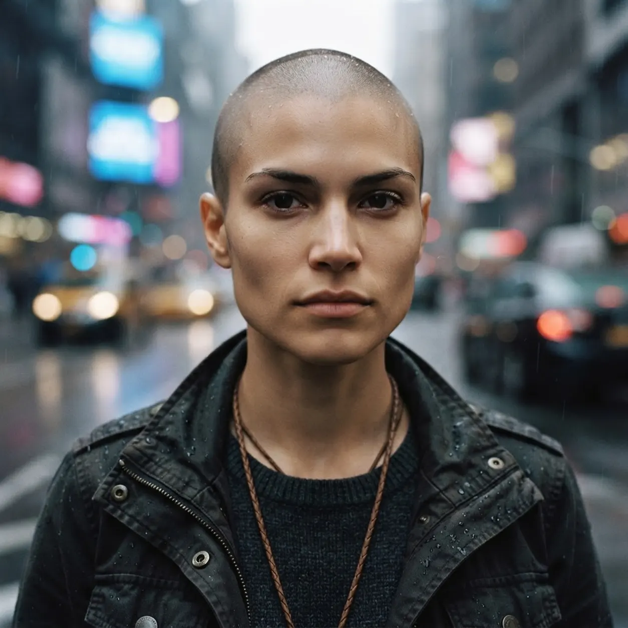AI Character Bald gril