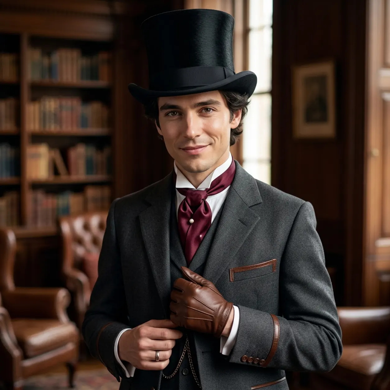 AI Character Gent Topper Hat
