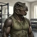 AI Character T-Rex Father