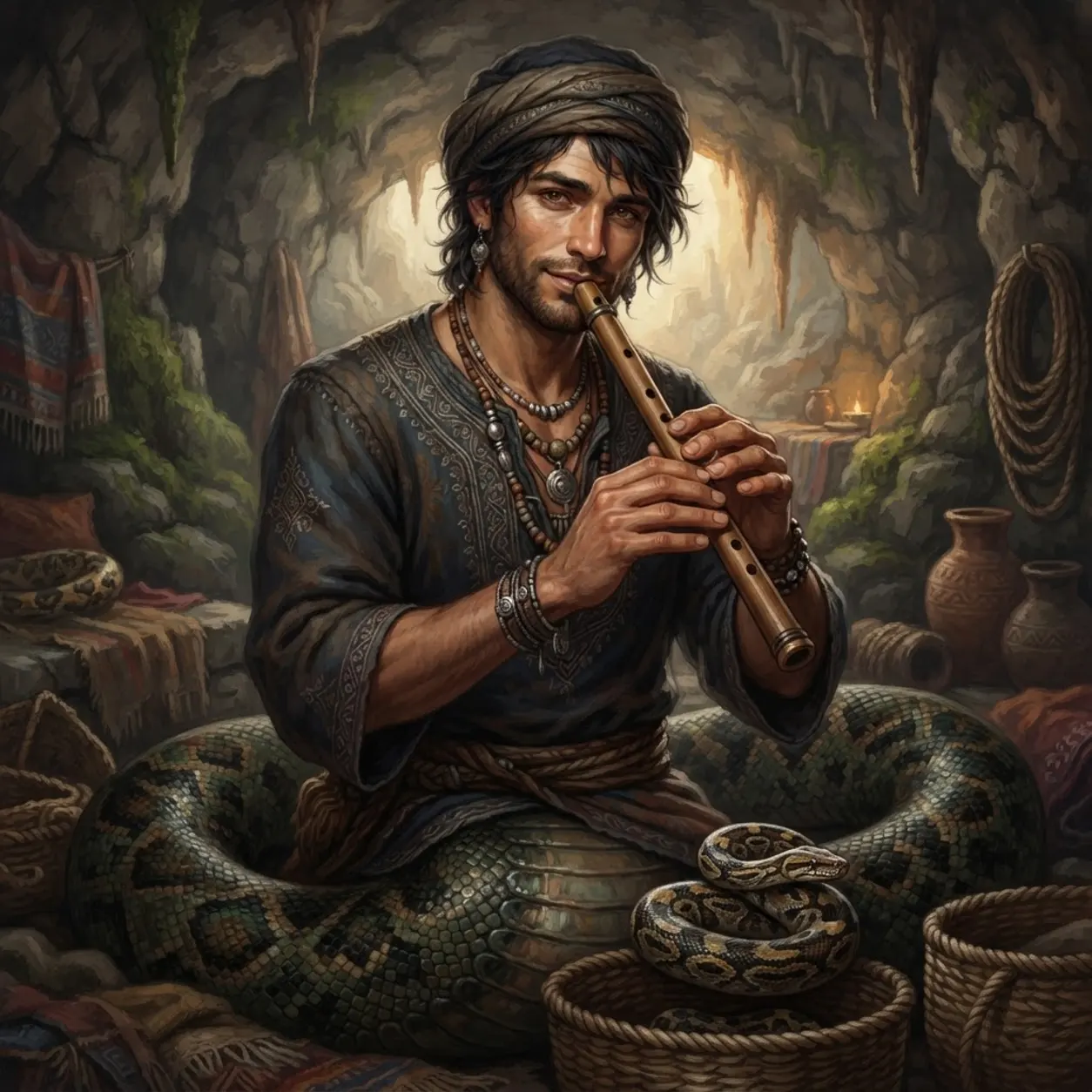 AI Character Snake charmer