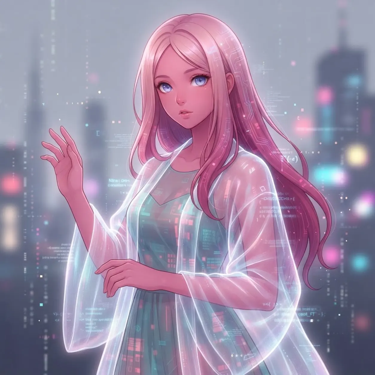 AI Character mina