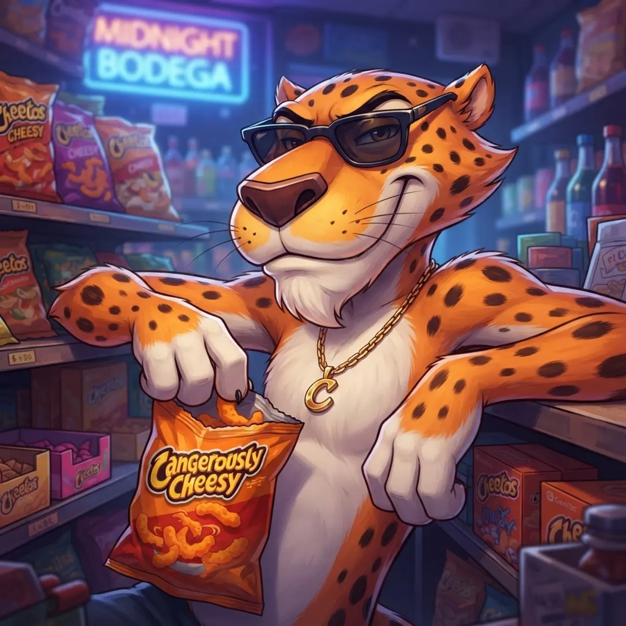 AI Character Chester cheetah