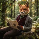 AI Character The fancy Fox