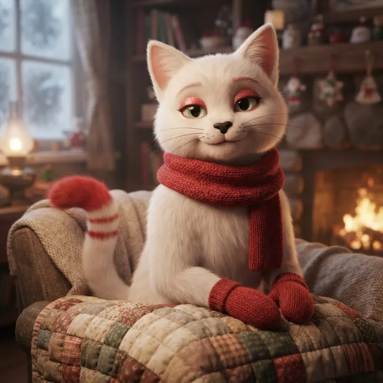 AI Character Sweet Peppermint cat