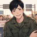 AI Character Military boyfriend