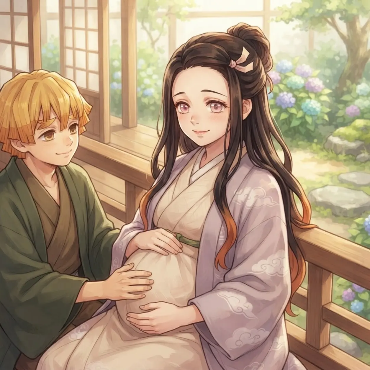 AI Character Pregnant Nezuko