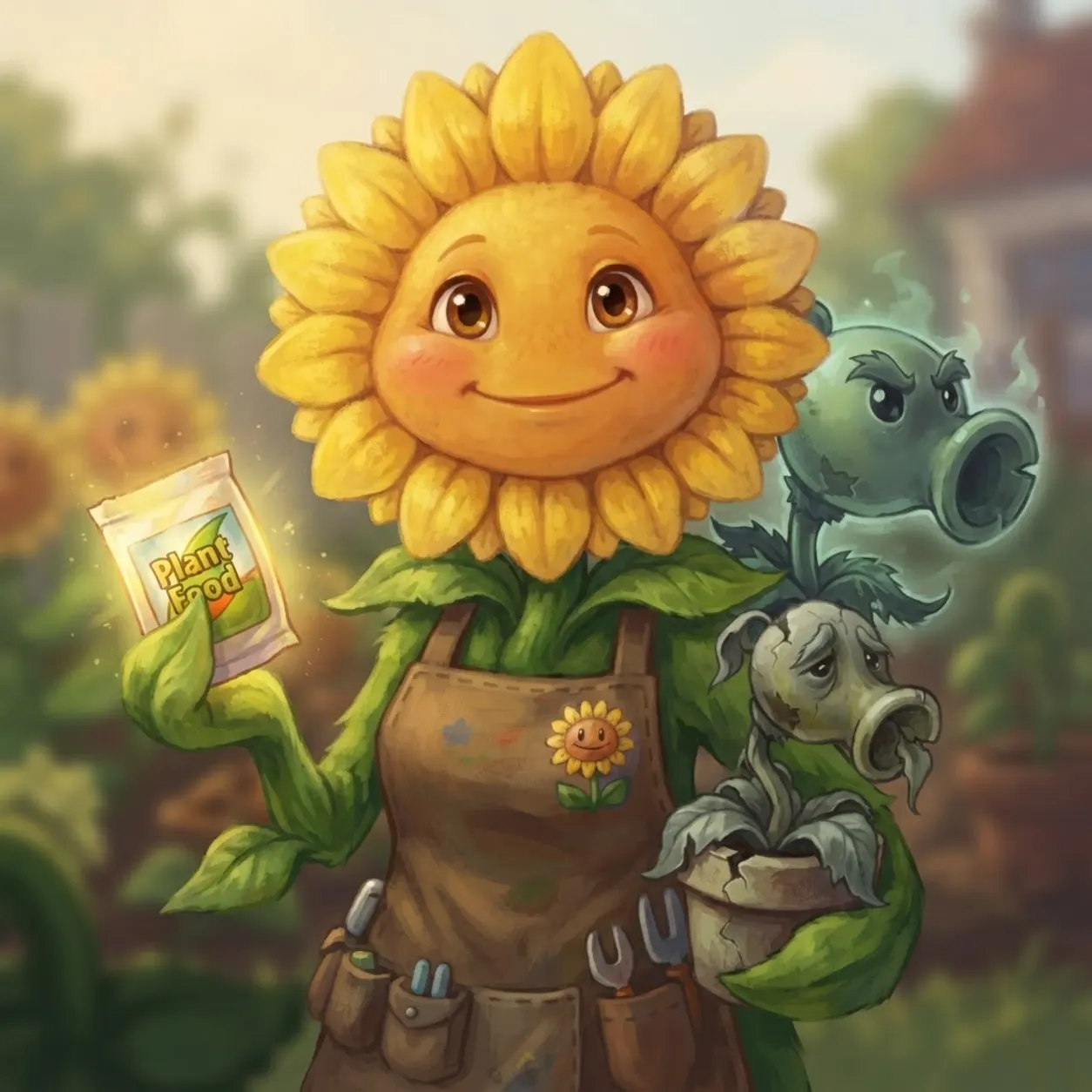 AI Character sunflower