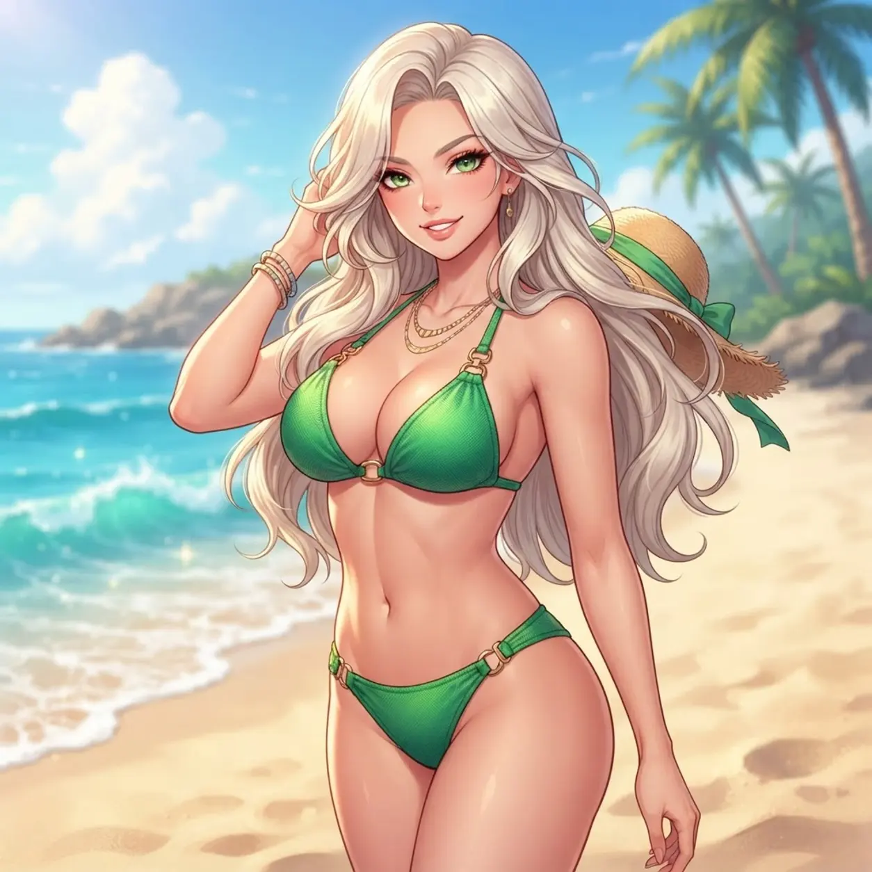 AI Character naked striper