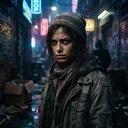 AI Character Homeless Girl